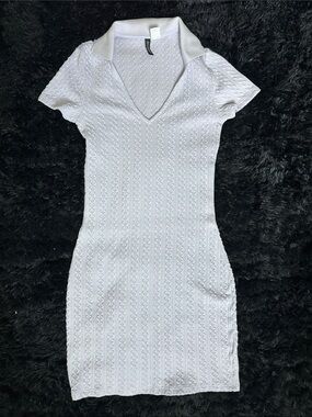Divided Lilac Knit Polo Mini Dress